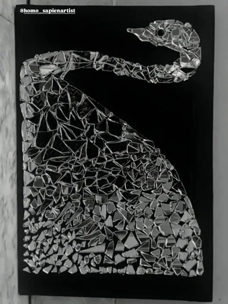 Broken Mirror Canvas Art Piece